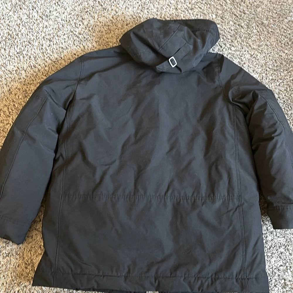 Gap Men’s Black Winter‎ Parka Cold Control Max Snorkel Hooded Coat Size XL